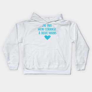 Addiction Recovery Sober Turquoise Ribbon Inspirational Gift Kids Hoodie